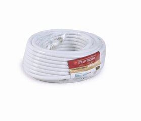 Opticum TV/SAT antenna cable RG6 AX-2S48, 15m cena un informācija | Kabeļi un vadi | 220.lv