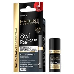 Kondicionieris-bāze nagiem Eveline Cosmetics Nail Therapy Professional 8w1 Multi-care Base, 5ml cena un informācija | Nagu lakas, stiprinātāji | 220.lv