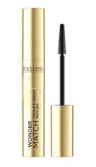 Skropstu tuša Eveline Cosmetics Wonder Match, 7ml, melna цена и информация | Тушь, средства для роста ресниц, тени для век, карандаши для глаз | 220.lv