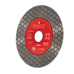 Dimanta disks slīpēšanai un griešanai Draumet Premium L-TYPE, 125x1,6 mm cena un informācija | Rokas instrumenti | 220.lv