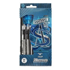 Дартс Harrows Assassin Darts 80% Steeltip, 3 шт, синий, серый цена и информация | Дартс | 220.lv