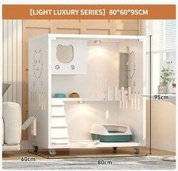 Многофункциональный кошачий домик De'Luxe LuxuryCat Combo белый цена и информация | Лежаки, домики | 220.lv