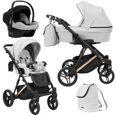 Universālie ratiņi Lazzio Premium Kunert 3in1 Light Grey cena un informācija | Bērnu rati | 220.lv