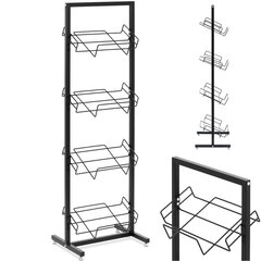 Veikala plaukta statīvs 4 dārzeņu un augļu kastēm, 47 x 36 x 144 cm cena un informācija | Tualetes podi | 220.lv