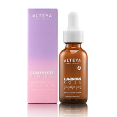 Ekoloģisks mitrinošs sejas serums Luminous Rose, Alteya Organics, 30 ml cena un informācija | Serumi sejai, eļļas | 220.lv