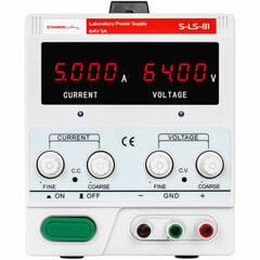 Laboratorijas servisa barošana 0-64 V 0-5 A 320 W cena un informācija | Rokas instrumenti | 220.lv