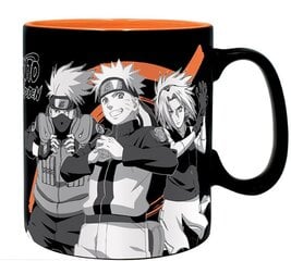 Naruto Shippuden - Mug 460 ml Group Black & White cena un informācija | Datorspēļu suvenīri | 220.lv