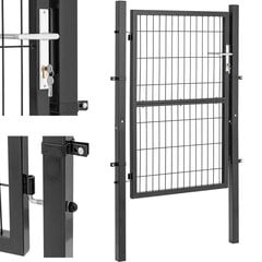 Dārza ieejas vārti izgatavoti no tērauda, 106 x 191 cm cena un informācija | Dārza instrumenti | 220.lv