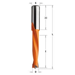 CMT Сверло для заготовок D6 I44 L77 S10 мм / стандарт HM / левая рука цена и информация | Шуруповерты, дрели | 220.lv