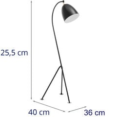 Metāla stāvlampa ar regulējamu E27 abažūru, 125 cm cena un informācija | Mēbeles skaistumkopšanas saloniem | 220.lv