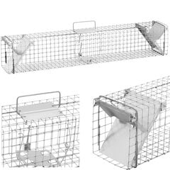 Dzīvs slazds lapsām, žurkām, caunām, 101,5 x 15,5 x 19,5 cm, acs izmērs: 25 x 25 mm cena un informācija | Dārza instrumenti | 220.lv