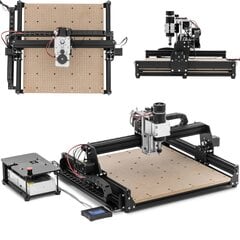 CNC frēzmašīna kokam, plastmasai, metālam, 43 x 39 cm, 500 W cena un informācija | Rokas instrumenti | 220.lv