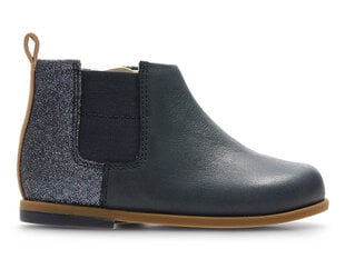 Clarks Drew Fun tumši zilas ādas bērnu zābaki ar rāvējslēdzēju cena un informācija | Bērnu sandales | 220.lv