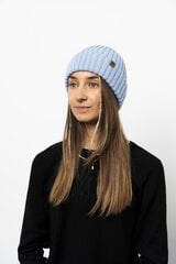 LYNX - 100% Merino Vilnas RWS Cepure, Unisex, Viegla, Vienas Kārtas, Gaiši zils cena un informācija | Sieviešu cepures | 220.lv