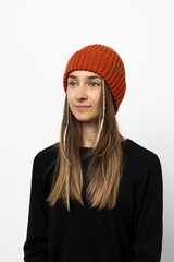 LYNX - 100% Merino Vilnas RWS Cepure, Unisex, Viegla, Vienas Kārtas, Oranžs cena un informācija | Sieviešu cepures | 220.lv