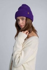 MOOSE - Cepur 100% Merino Vilnas, Ļoti silta, Divkārša Cepure, Violets cena un informācija | Sieviešu cepures | 220.lv