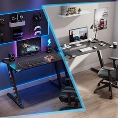 EUREKA ERGONOMIC Z1-S Pro Gaming Desk: Stacija īstiem spēlētājiem cena un informācija | Datorgaldi, rakstāmgaldi, biroja galdi | 220.lv