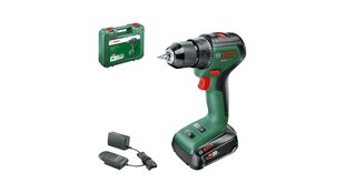 Akumulatora skrūvgriezis BOSCH Green Universal Drill 18V-60, 1 x 2 Ah akumulatori, maks. griezes moments цена и информация | Шуруповерты, дрели | 220.lv