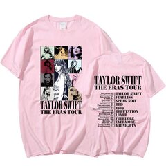 Taylor Swift The Eras Tour International vīriešu T-krekls ar apkakli sievietēm,3XL cena un informācija | T-krekli sievietēm | 220.lv