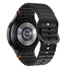 TECH-PROTECT SILICONE SPORT SAMSUNG GALAXY WATCH 4 | 5 | 5 PRO | 6 | 7 | FE BLACK cena un informācija | Viedpulksteņu un viedo aproču aksesuāri | 220.lv