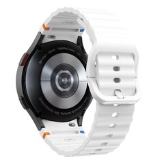 TECH-PROTECT SILICONE SPORT SAMSUNG GALAXY WATCH 4 | 5 | 5 PRO | 6 | 7 | FE WHITE cena un informācija | Viedpulksteņu un viedo aproču aksesuāri | 220.lv