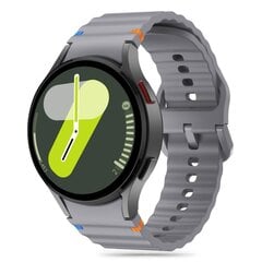 TECH-PROTECT SILICONE SPORT SAMSUNG GALAXY WATCH 4 | 5 | 5 PRO | 6 | 7 | FE CRAYON GREY cena un informācija | Viedpulksteņu un viedo aproču aksesuāri | 220.lv