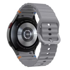 TECH-PROTECT SILICONE SPORT SAMSUNG GALAXY WATCH 4 | 5 | 5 PRO | 6 | 7 | FE CRAYON GREY cena un informācija | Viedpulksteņu un viedo aproču aksesuāri | 220.lv