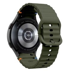 TECH-PROTECT SILICONE SPORT SAMSUNG GALAXY WATCH 4 | 5 | 5 PRO | 6 | 7 | FE ARMY GREEN cena un informācija | Viedpulksteņu un viedo aproču aksesuāri | 220.lv