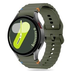 TECH-PROTECT SILICONE SPORT SAMSUNG GALAXY WATCH 4 | 5 | 5 PRO | 6 | 7 | FE ARMY GREEN cena un informācija | Viedpulksteņu un viedo aproču aksesuāri | 220.lv