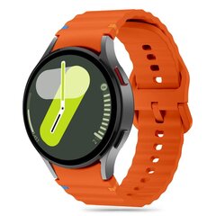 TECH-PROTECT SILICONE SPORT SAMSUNG GALAXY WATCH 4 | 5 | 5 PRO | 6 | 7 | FE ORANGE cena un informācija | Viedpulksteņu un viedo aproču aksesuāri | 220.lv