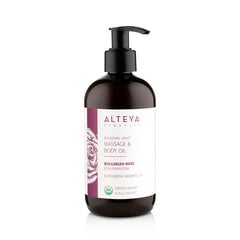 Ekoloģisks atjaunojošs un relaksējošs Damaskas rožu masāžas un ķermeņa oils, Alteya Organics, 250 ml. cena un informācija | Masāžas eļļas | 220.lv