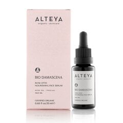 Ekoloģisks Damaskas rožu barojošs eļļas bāzes sejas serums, Alteya Organics, 20 ml cena un informācija | Serumi sejai, eļļas | 220.lv