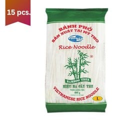 Rīsu nūdeles Bamboo Tree 5 mm, 15 x 400g cena un informācija | Makaroni | 220.lv