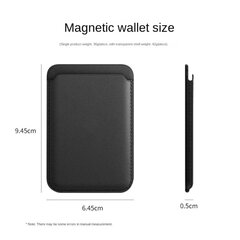 Magsafe ādas maka maciņam Magnētisks Luksusa tālruņa somas vāciņš Tālruņa kartes soma priekš Apple iPhone 15 14 13 12 11 Pro Max Plus цена и информация | Аксессуары для телефонов | 220.lv