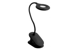 Galda lampa Ringo, 4W, 200lm, 3-CCT, 5 VDC, 1A, 1000mAh akumulators, aptumšojams, melns cena un informācija | Galda lampas | 220.lv