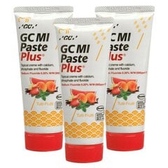 GC Mi Paste Plus Recaldent zobu krēms ar fluoru, jaukti augļi garša, 35 ml (3 gab.) cena un informācija | Zobu pastas, birstes | 220.lv