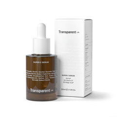 Transparent Lab - Super C serums, 30 ml - Serums ar C vitamīnu 5% un hialuronskābi cena un informācija | Serumi sejai, eļļas | 220.lv