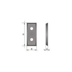 GLOBUS HM rezerves asmens 4 asmeņi 29,5x12x1,5 mm / koks / 1 gab. cena un informācija | Frēzes | 220.lv