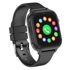 Happyjoe QSmart Black viedpulkstenis bērniem, 4G, video zvans + divas aproces cena un informācija | Viedpulksteņi (smartwatch) | 220.lv