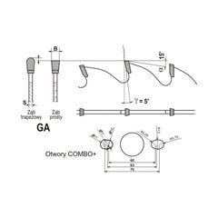 GLOBUS Пила для ДСП и МДФ 305x30x96 / -5° негатив / торцовочная пила цена и информация | Пилы, циркулярные станки | 220.lv