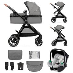 Universālie rati Kinderkraft Esme 3in1, Moonlight Grey cena un informācija | Bērnu rati | 220.lv