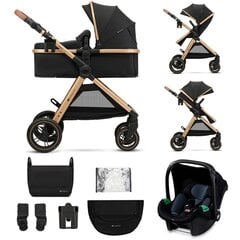 Universālie rati Kinderkraft Esme 3in1, Pure Black cena un informācija | Bērnu rati | 220.lv