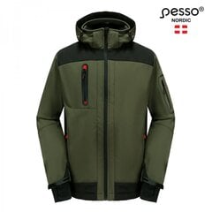 Куртка SoftShell Pesso Acropolis, зеленая цена и информация | Рабочая одежда | 220.lv