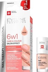 Eveline Nail Therapy 6in1 Nude многофункциональное средство для укрепления ногтей, 5 мл цена и информация | Лаки для ногтей, укрепители | 220.lv