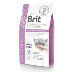 Brit Veterinary Ultra Hypoallergenic ar kukaiņiem, 2 kg cena un informācija | Sausā barība kaķiem | 220.lv