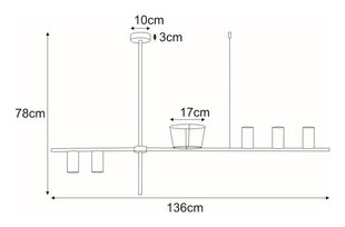 Piekaramā lampa V-4756 cena un informācija | Lustras | 220.lv