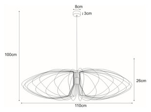 Piekaramā lampa V-3408 цена и информация | Люстры | 220.lv