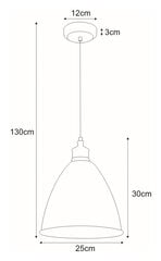 Piekaramā lampa V-8005-1 WH цена и информация | Люстры | 220.lv