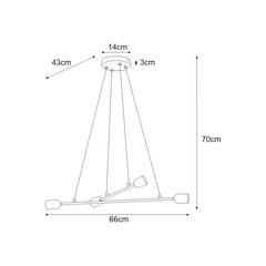 Piekaramā lampa V-4380 cena un informācija | Lustras | 220.lv