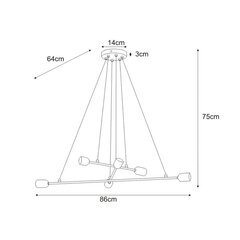 Piekaramā lampa V-4391 цена и информация | Люстры | 220.lv